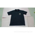 Polo Black Mens Athletic Clothes , Short Shirt With Emboridery